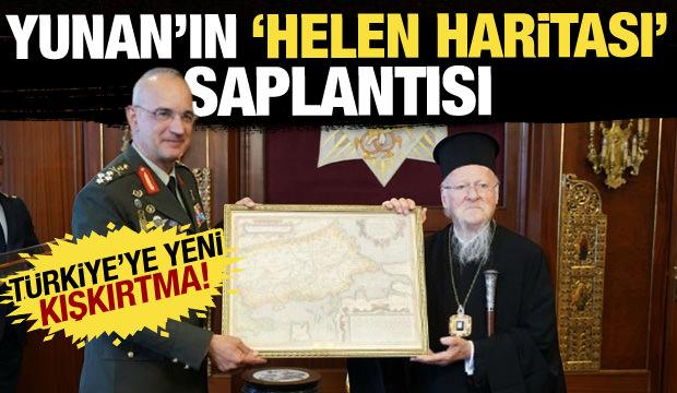 Yunan Genelkurmay Başkanı'ndan kışkırtan hamle! Fener Rum Patriğine skandal hediye