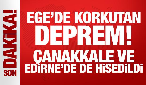 Gökçeada açıklarında 5,2 büyüklüğünde deprem!