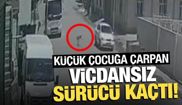 Küçük çocuğa çarpan vicdansız sürücü olay yerinden kaçtı