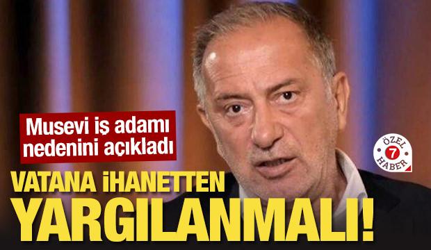 Musevi iş adamından çarpıcı açıklamalar: Fatih Altaylı vatana ihanetten yargılanmalı!