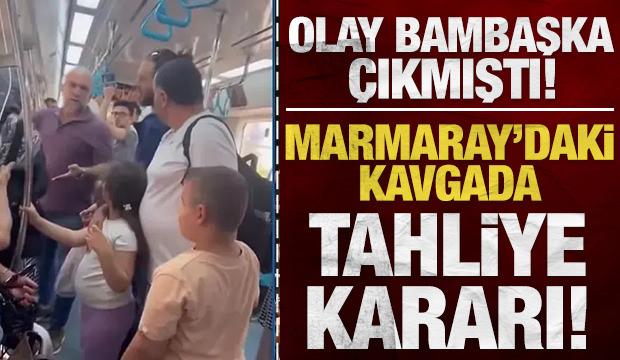 Olay bambaşka çıkmıştı: Marmaray’daki kavgada tahliye kararı!