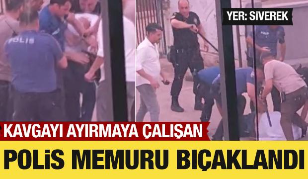 Siverek’te kavgayı ayırmaya çalışan polis memuru bıçaklandı