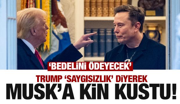 Trump 'saygısızlık' diyerek Musk'a kin kustu! Dünyanın gündemine oturan tehdit