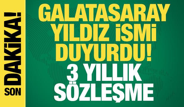 Galatasaray yıldız futbolcuyu duyurdu! 3 yıllık sözleşme