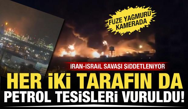 İran-İsrail savaşında petrol tesisleri vuruldu! Şehran ve Hayfa'da yangın