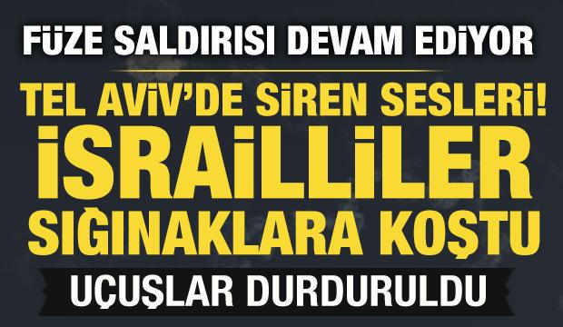 İsrail'de siren sesleri yükseldi: Husiler füze yağdırdı