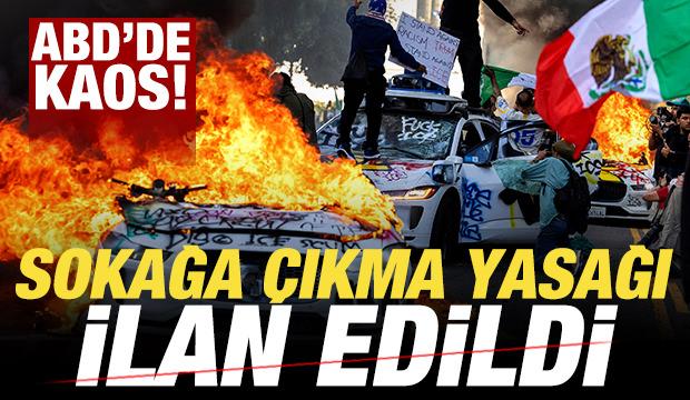 Son dakika: ABD'de kaos! Los Angeles'ta sokağa çıkma yasağı ilan edildi