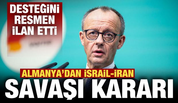Almanya'dan İsrail-İran savaşı duyurusu! Desteğini resmen ilan etti
