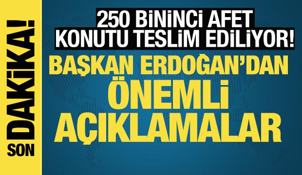 Erdoğan: Depremin açtığı yaraları sarma derdindeyiz