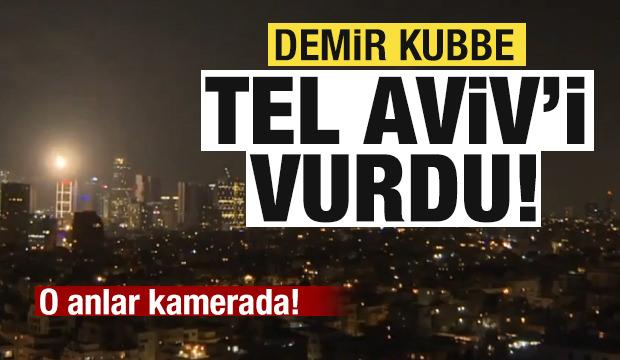 Demir Kubbe Tel Aviv'i vurdu! O anlar kamerada!