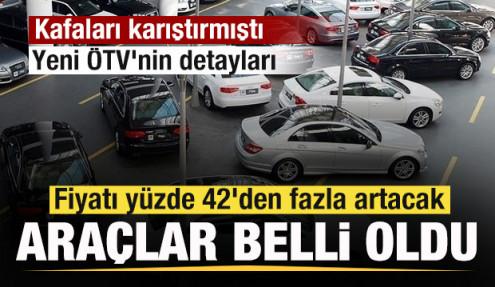 Fiyatı yüzde 42'den fazla artacak araçlar belli oldu! Yeni ÖTV'nin detayları