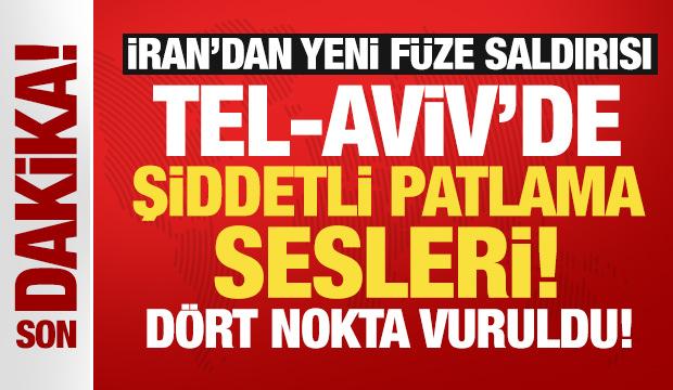 İran'dan yeni füze saldırısı: Tel-Aviv'de şiddetli patlama sesleri! 'Sığınaklara gidin'