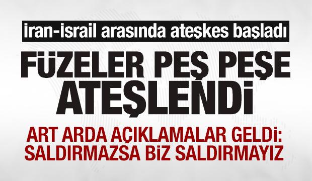 Son dakika: İsrail-İran arasında ateşkes başladı! Füzeler peş peşe fırlatıldı! 