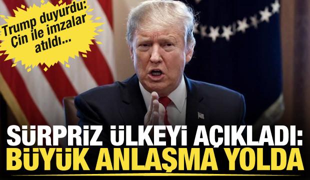 Trump duyurdu! Çin ile imzalar atıldı...