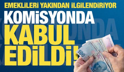 Emekli maaşıyla ilgili yeni gelişme! Komisyonda kabul edildi