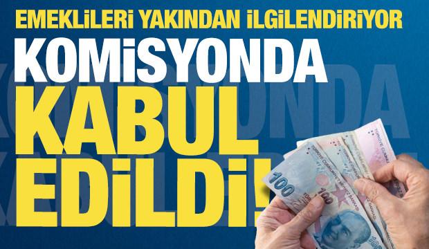 Emekli maaşıyla ilgili yeni gelişme! Komisyonda kabul edildi