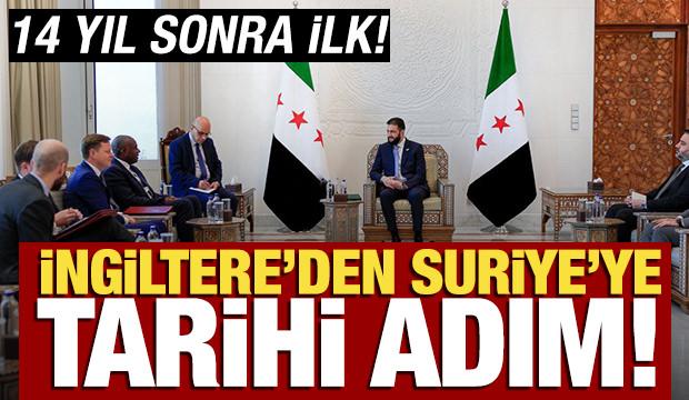 İngiltere'den Suriye'ye 14 yıl sonra tarihi adım!