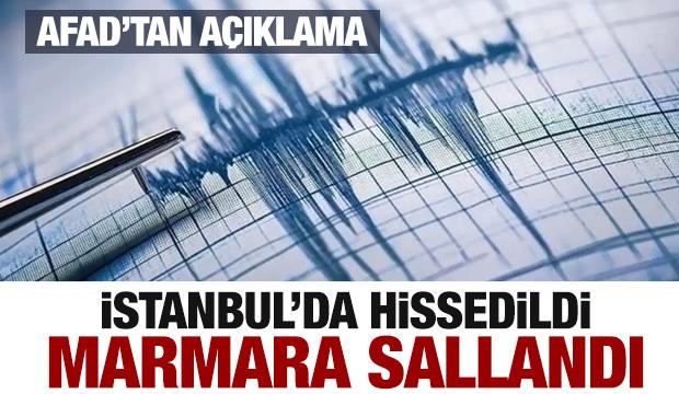 Son dakika: İstanbul'da hissedilen deprem! 