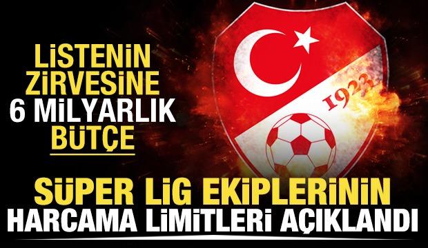 TFF, Süper Lig ekiplerinin harcama limitlerini açıkladı
