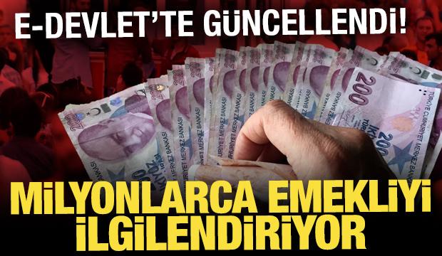 Zamlı maaşlar a&ccedil;ıklandı, e-Devlet'ten kontrol edebilirsiniz