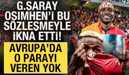  Galatasaray, Osimhen'i bu sözleşmeyle ikna etti! Avrupa'da o parayı veren yok