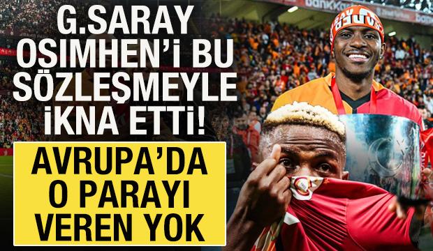  Galatasaray, Osimhen'i bu sözleşmeyle ikna etti! Avrupa'da o parayı veren yok