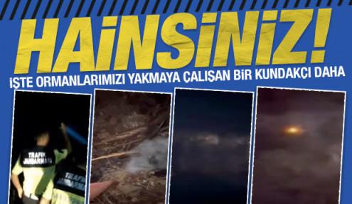 Bursa’da ormanı yakmaya çalıştığı iddia edilen kundakçıyı vatandaşlar fark etti