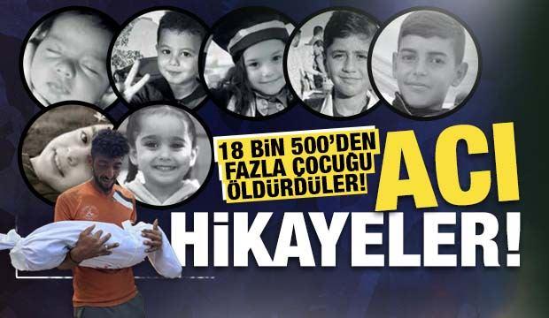 Çocuk katili İsrail: Gazze'de 18 bin 500’den fazla çocuk hayatını kaybetti