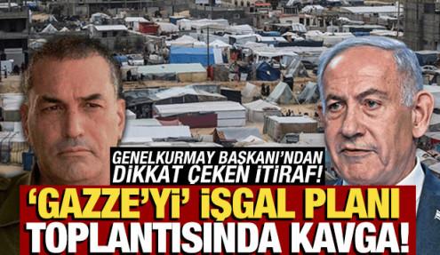 İsrail'in 'İşgal' planı toplantısında kavga! Birbirlerine girdiler