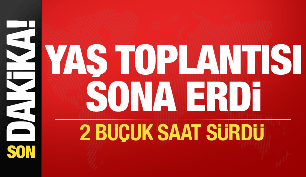 YAŞ toplantısı sona erdi