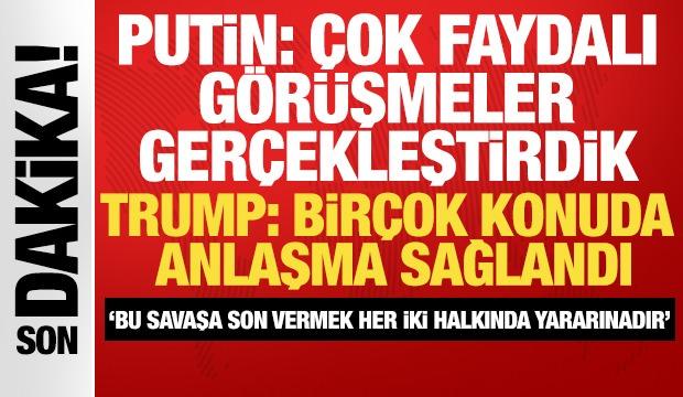 Tarihi zirve sonrası Putin ve Trump'tan son dakika açıklaması: Birçok konuda anlaştık