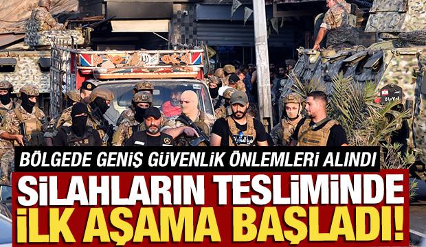 Lübnan'da silahların tesliminde ilk aşama başladı! 