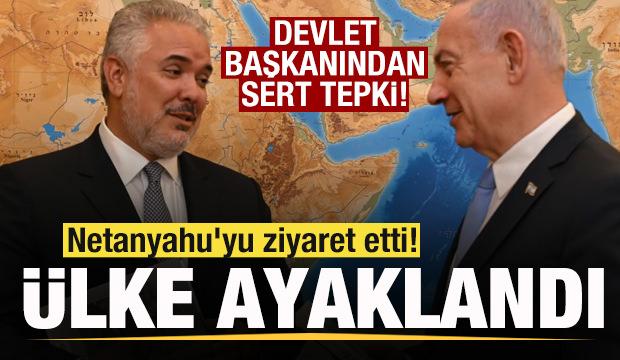 Netanyahu'yu ziyaret etti! Ülke ayaklandı! Devlet Başkanından sert tepki: Vicdansızlık