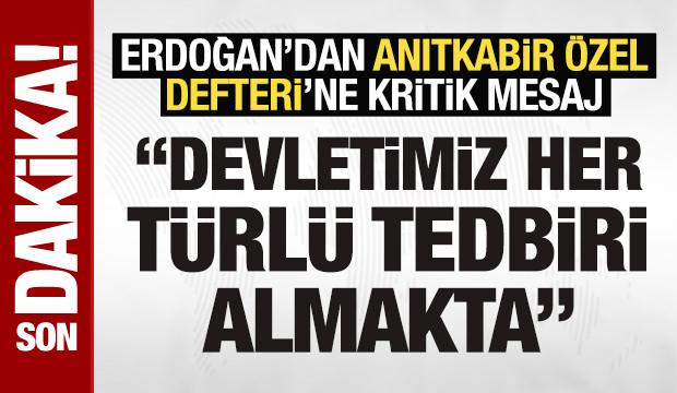 SON DAKİKA: 'Büyük zafer'in 103. yılı: Erdoğan, Anıtkabir Özel Defteri'ni imzaladı