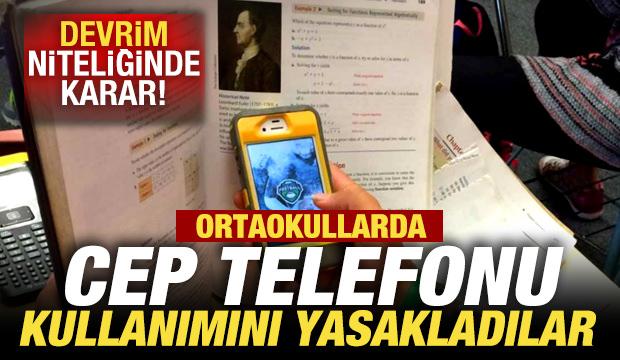 Devrim niteliğinde karar: Ortaokullarda cep telefonu kullanımını yasakladılar