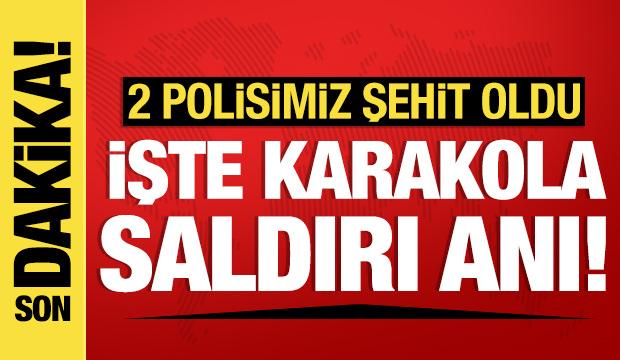 2 polisimiz şehit oldu: İzmir'de karakola saldırı anı!