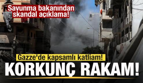 Gazze'de kapsamlı katliam! Korkunç rakamlar! İsrail'den skandal açıklama!