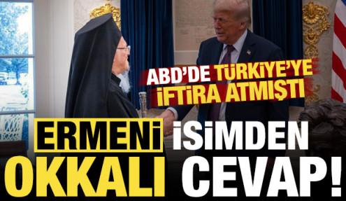 Bartholomeos'un Türkiye iftirasına, Ermeni isimden okkalı cevap!