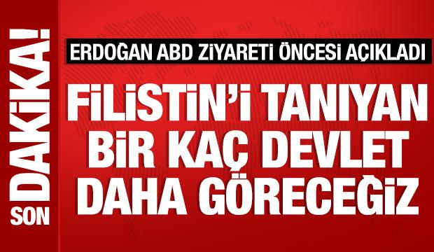 Cumhurbaşkanı Erdoğan: BMGK'da Filistin'i tanıyan devletler olacak