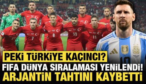 FIFA Dünya Sıralaması güncellendi! Zirve el değiştirdi: Peki Türkiye kaçıncı sırada?