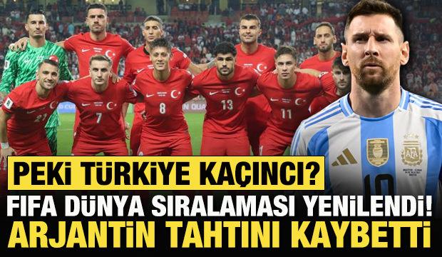 FIFA Dünya Sıralaması güncellendi! Zirve el değiştirdi: Peki Türkiye kaçıncı sırada?
