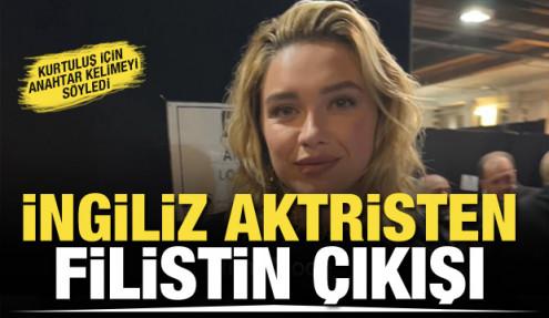 İngiliz aktris Florence Pugh'un Filistin çıkışı geceye damga vurdu