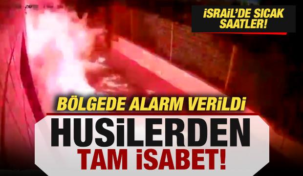 İsrail'de sıcak saatler! Husilerden tam isabet! Bölgede alarm verildi