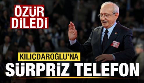 Kılıçdaroğlu'na sürpriz telefon! Özür diledi
