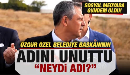 Özgür Özel belediye başkanının adını unuttu! 