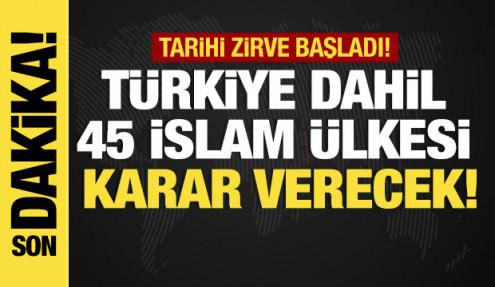 Son dakika... İİT ve Arap Birliği Ortak Olağanüstü Zirvesi Katar'da başladı