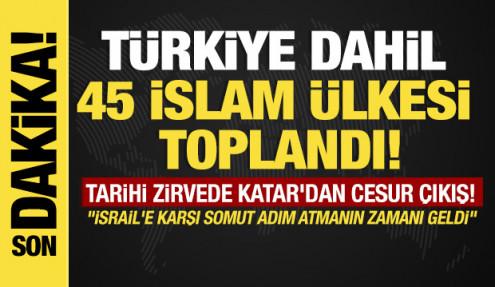 Son dakika... İİT ve Arap Birliği Ortak Olağanüstü Zirvesi Katar'da başladı