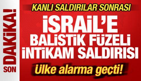Son dakika: Kanlı saldırılar sonrası İsrail'e balistik füzeli intikam saldırısı!
