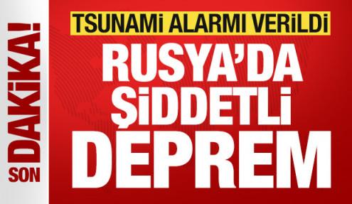 Son dakika: Rusya'da 7,8 büyüklüğünde şiddetli deprem! Tsunami alarmı verildi