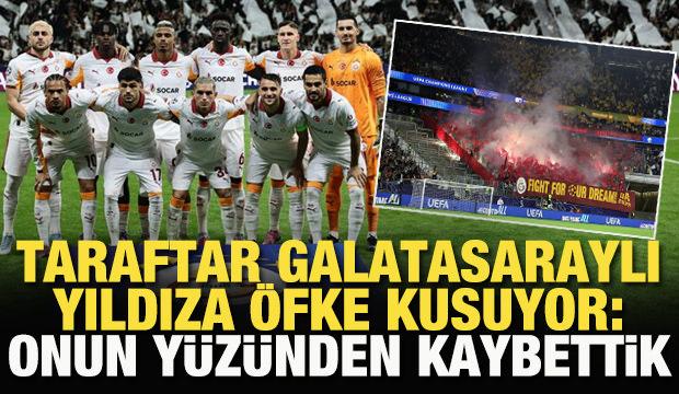 Taraftar Galatasaraylı yıldıza öfke kusuyor: Onun yüzünden kaybettik